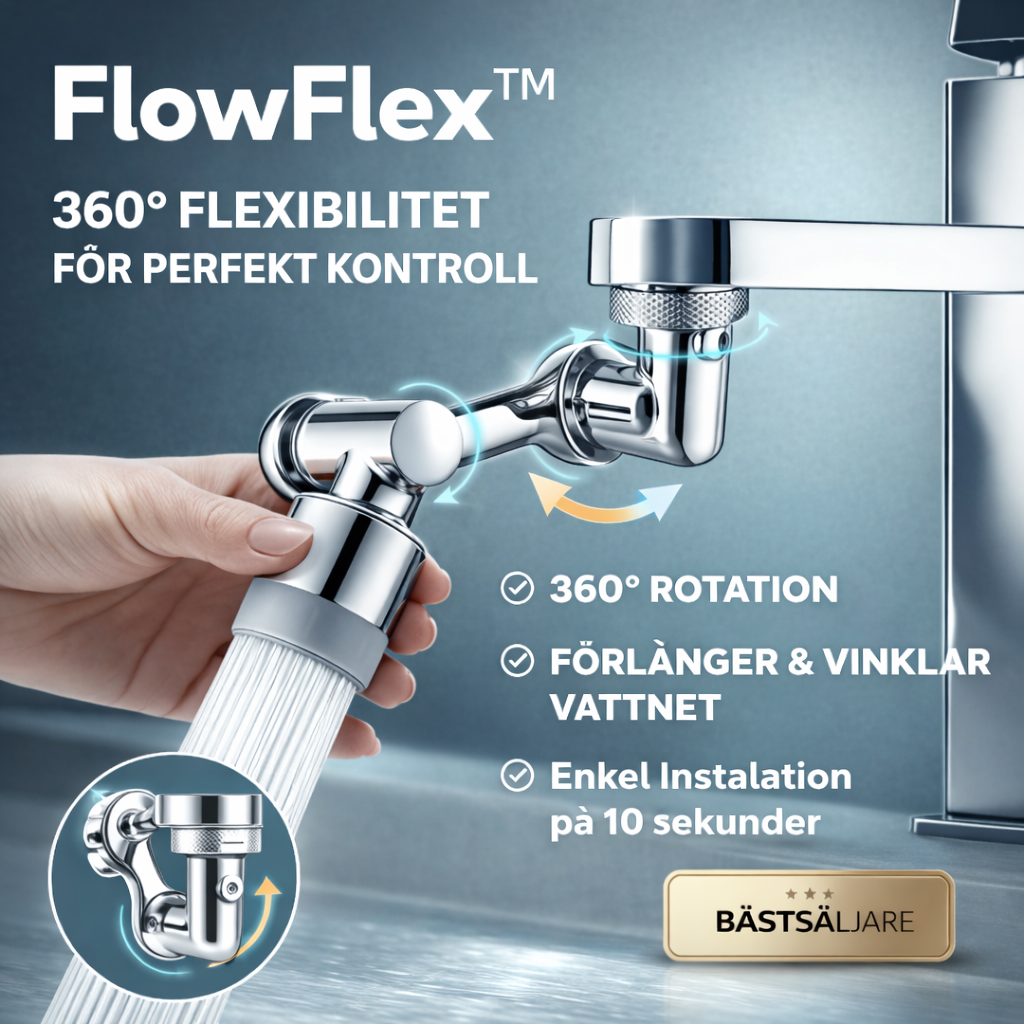FlowFlex: Den 1080° roterande revolutionen för din vattenkran.