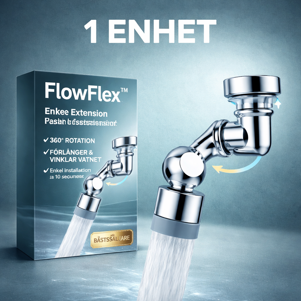 FlowFlex: Den 1080° roterande revolutionen för din vattenkran.