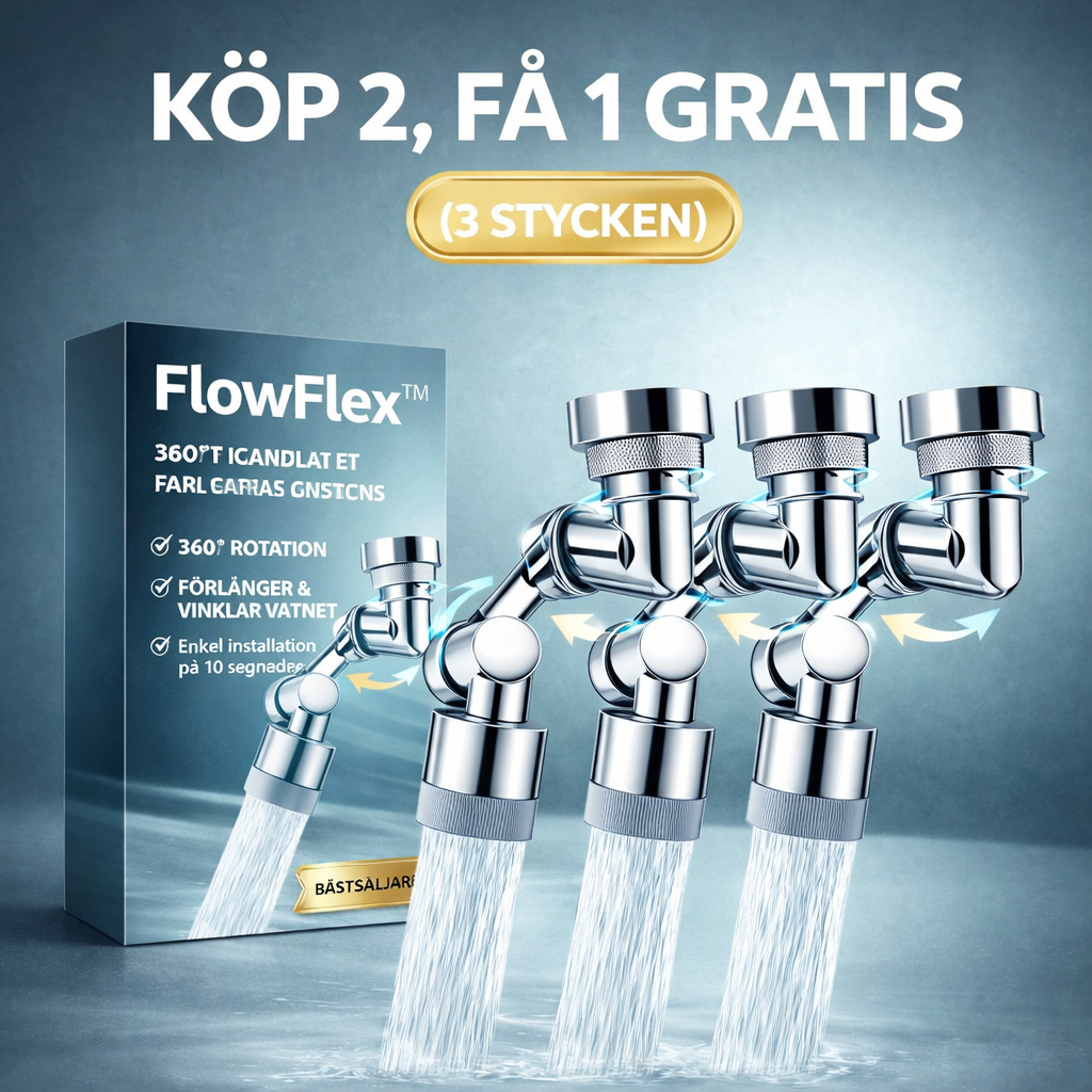 FlowFlex: Den 1080° roterande revolutionen för din vattenkran.