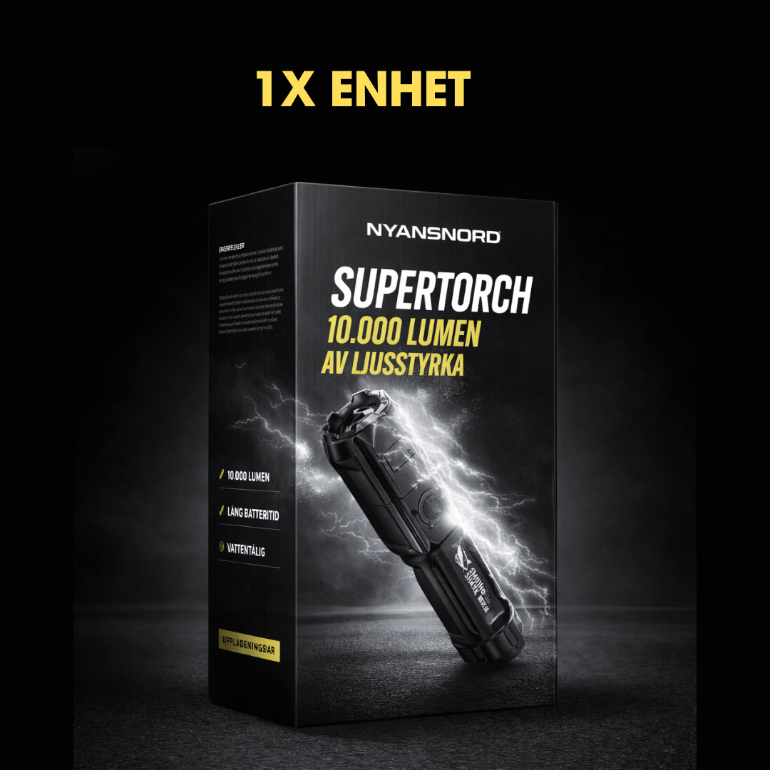 SuperTorch – Superficklampa med 10 000 lumen