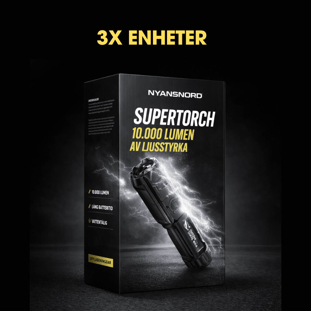SuperTorch – Superficklampa med 10 000 lumen